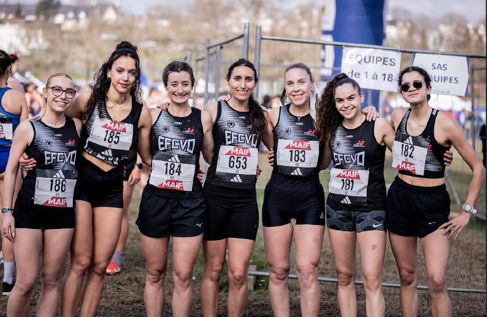 L'équipe féminine de l'EFCVO aux Championnats de France de Cross 2026