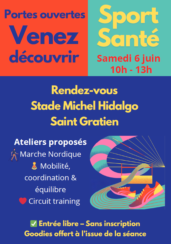 Affiche Journée Portes Ouvertes Sport Santé EFCVO – 6 juin 2026